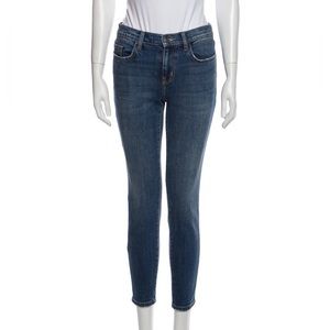 Current/Elliott Skinny Cropped Blue Jeans - Size US Small
